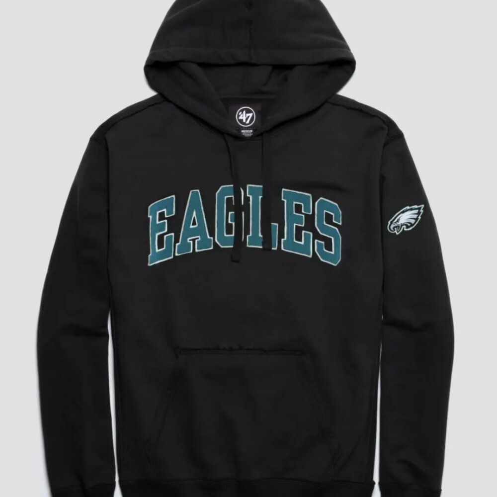 PHILADELPHIA EAGLES RELIC '47 HARRIS SCRIMMAGE HOODIE - Black size large